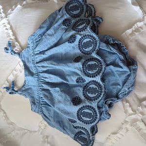 12-18 Embroidered Baby Gap Set